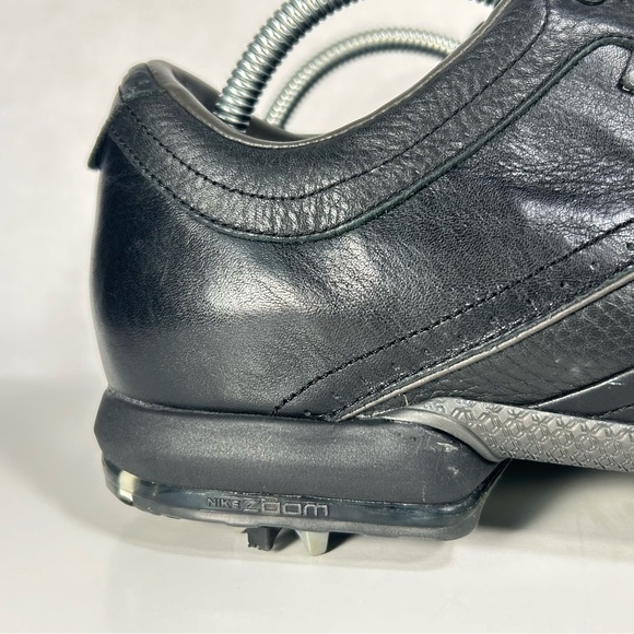 Nike Touring Premium Golf Black Leather Shoe 379221-091; Mens 9.5 Wide; Like New - Picture 5 of 16